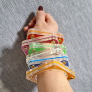 Colorful Acrylic Bangle Set